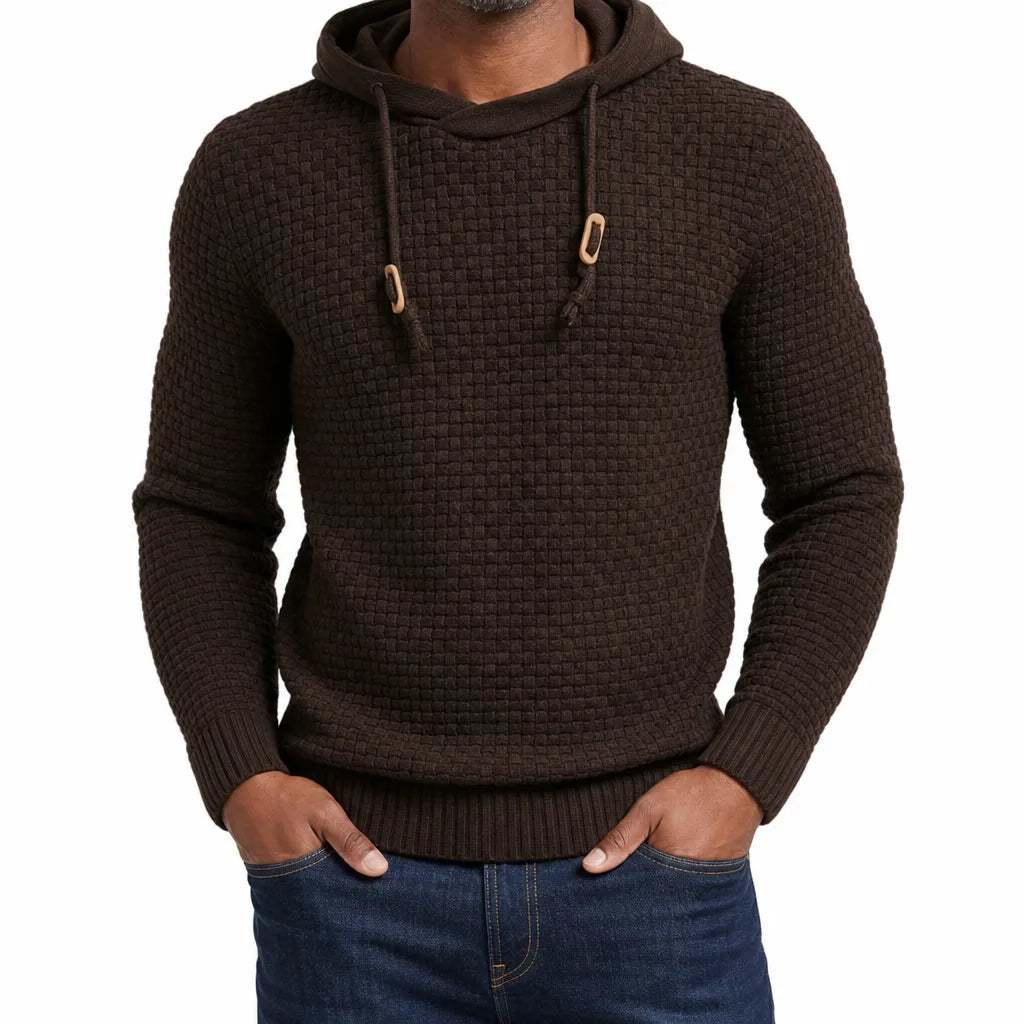 Maddox | Textured Hooded Sweater