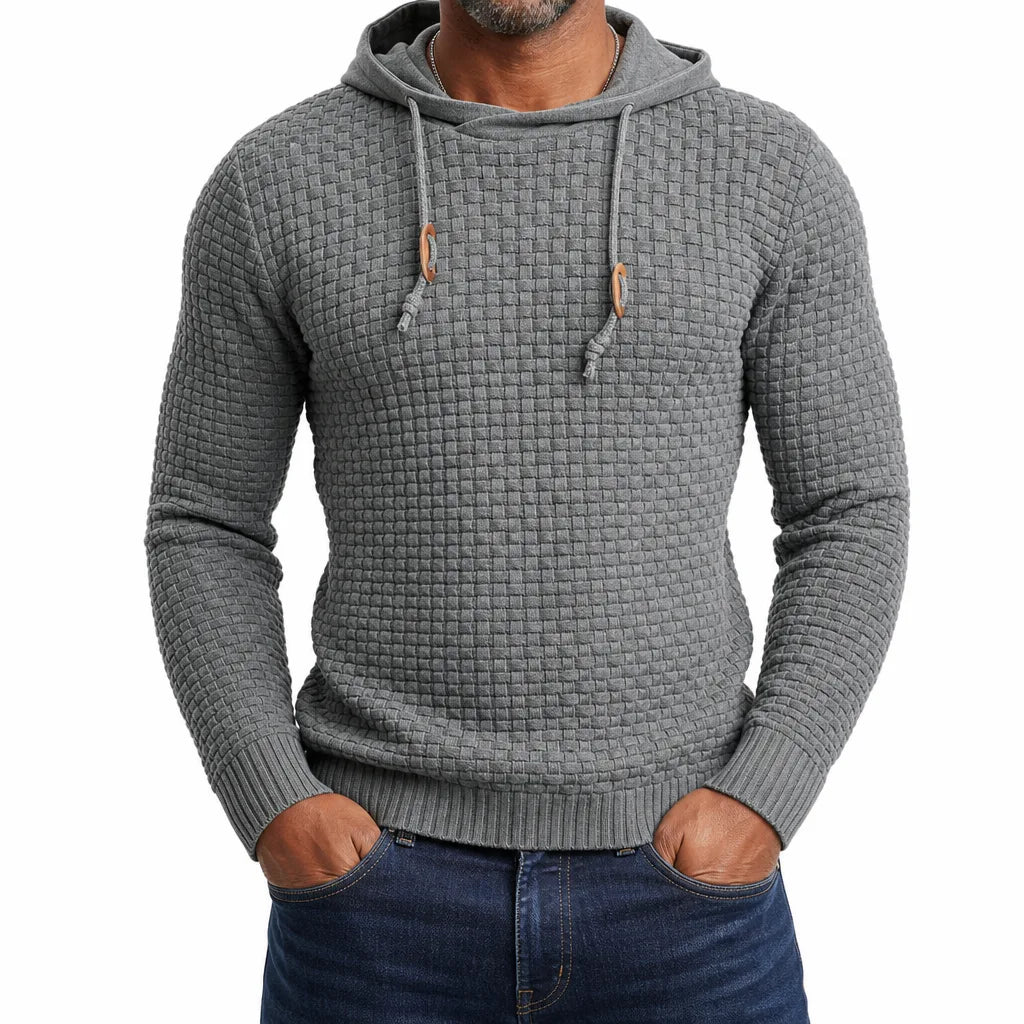 Maddox | Textured Hooded Sweater