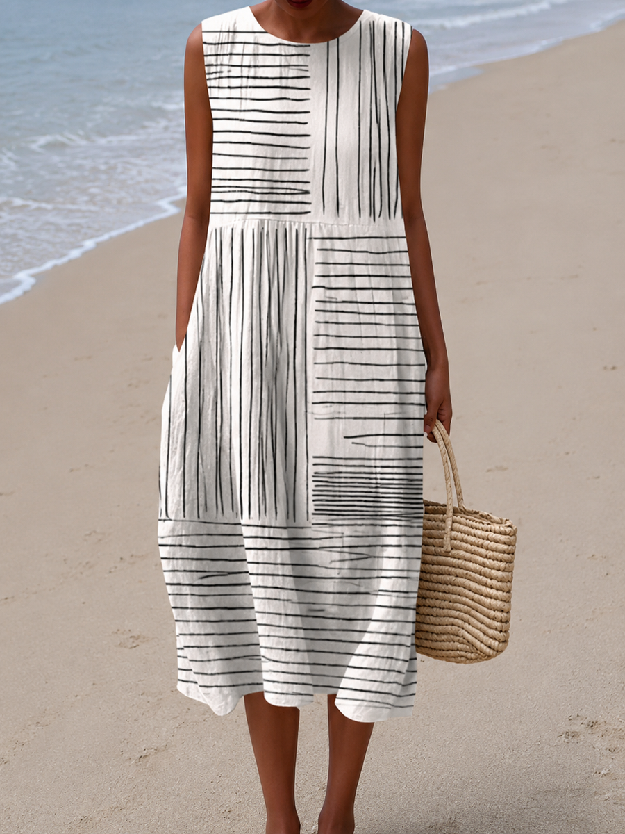 Amara | Cotton Midi Dress