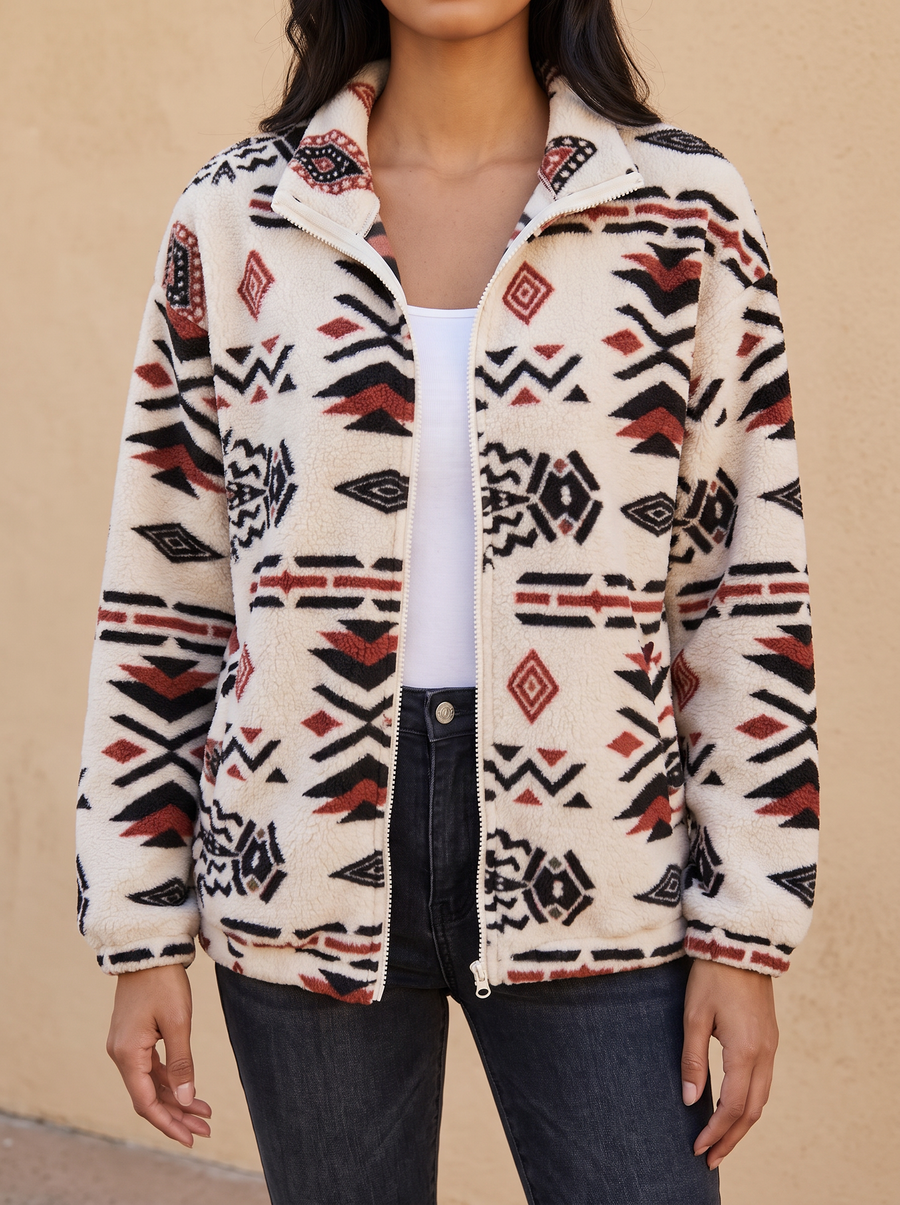Sedona | Aztec Sherpa Zip Jacket
