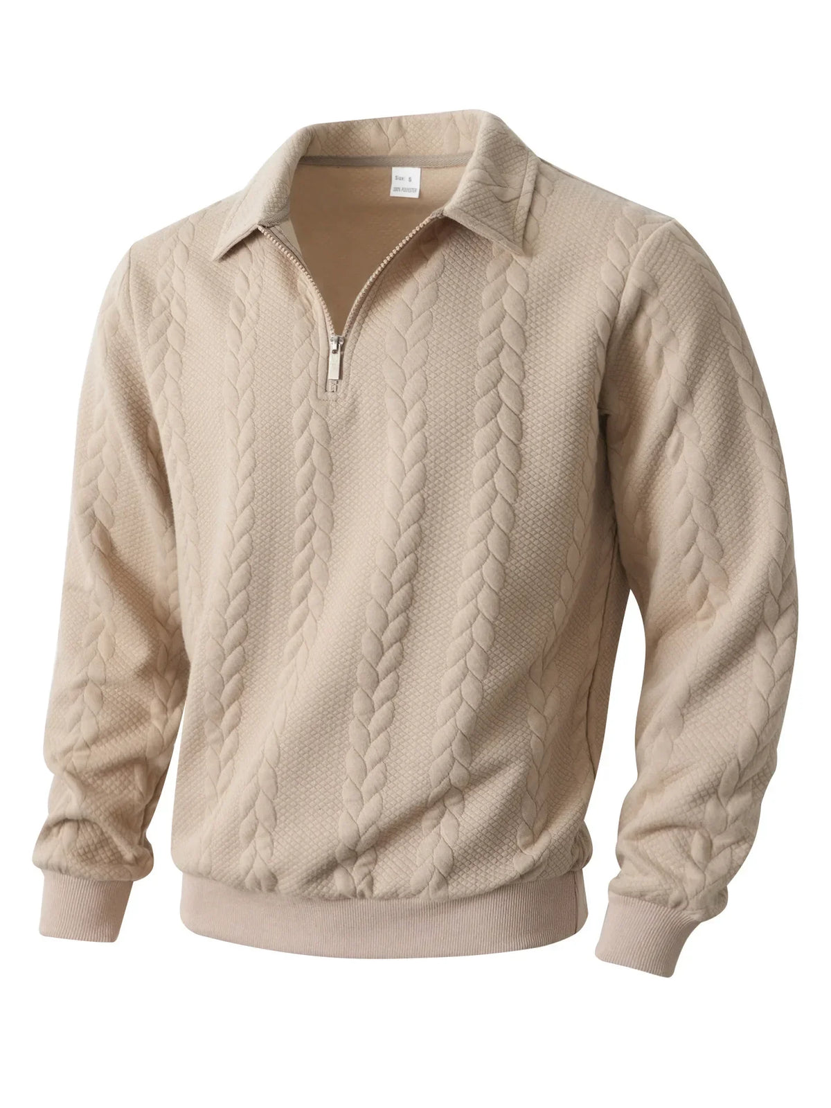 Montague | Textured Quarter Zip Sweater