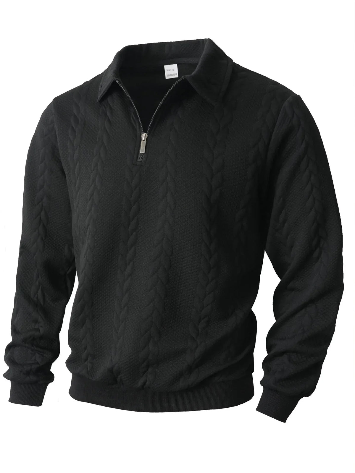 Montague | Textured Quarter Zip Sweater