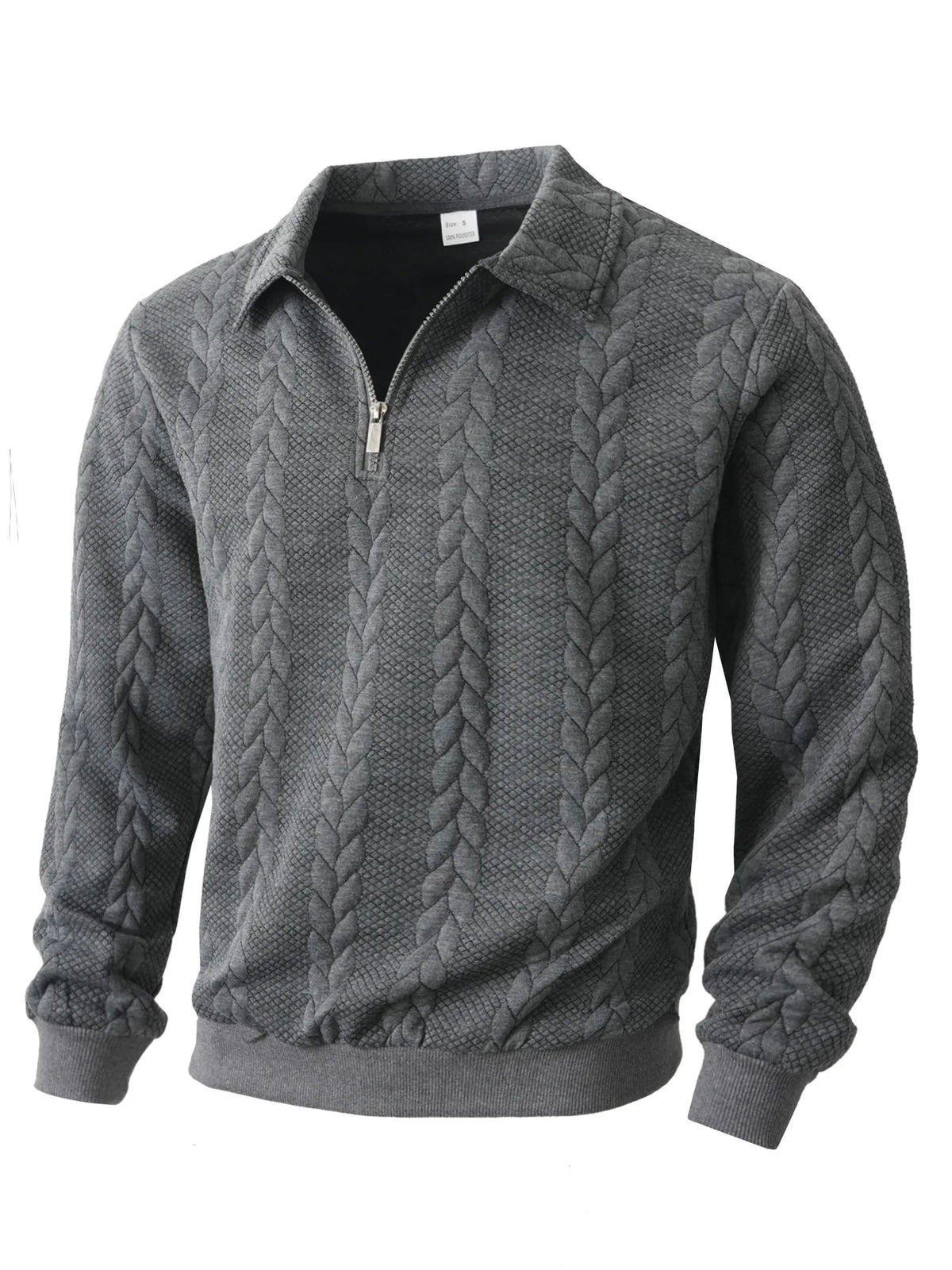Montague | Textured Quarter Zip Sweater