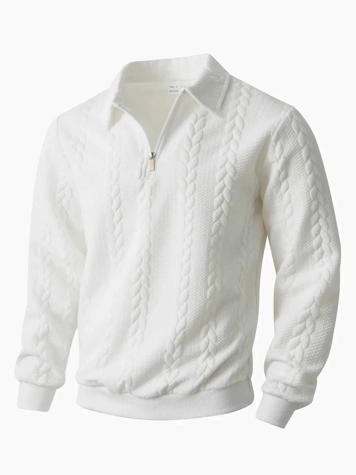 Montague | Textured Quarter Zip Sweater