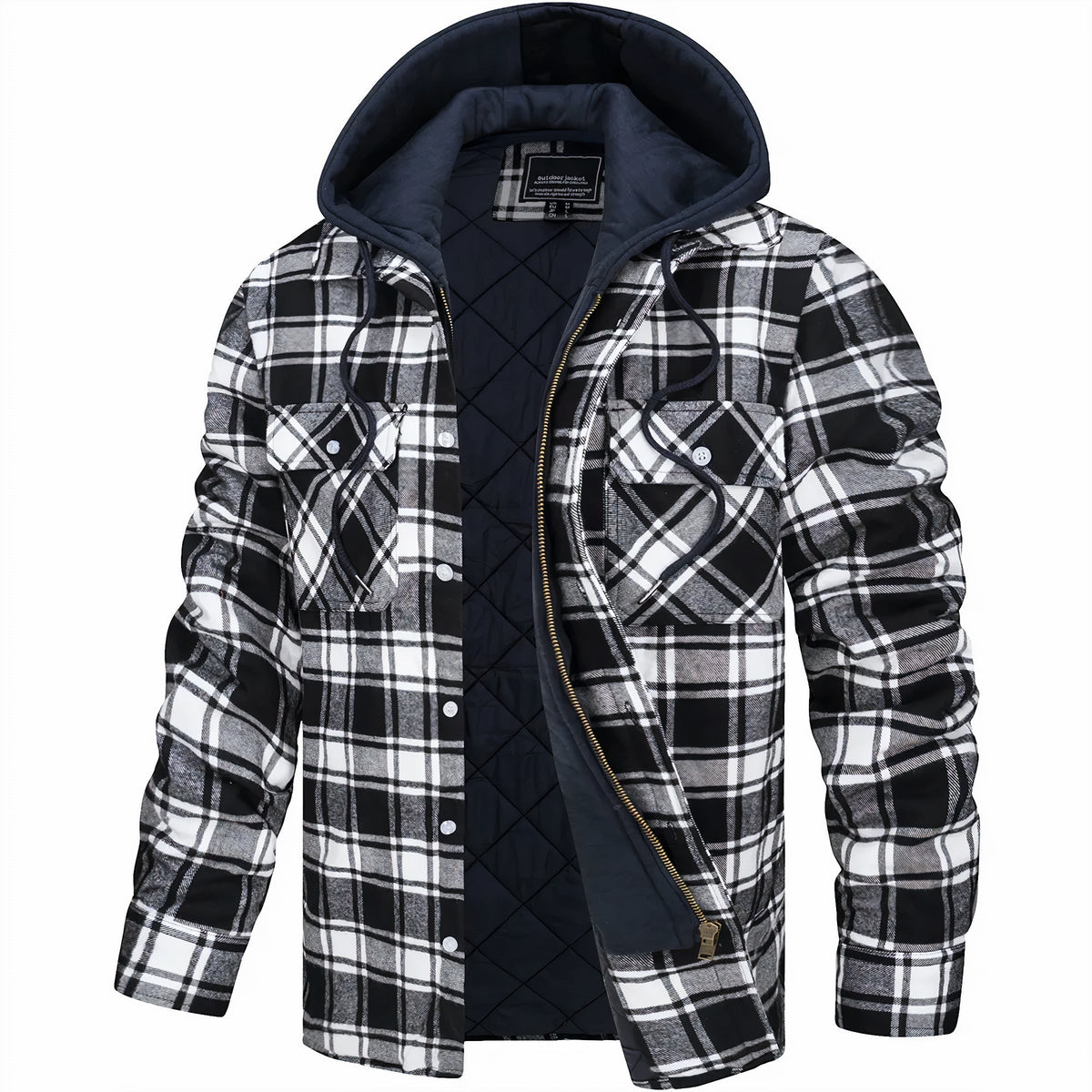 Leo | Checked Zip Jacket