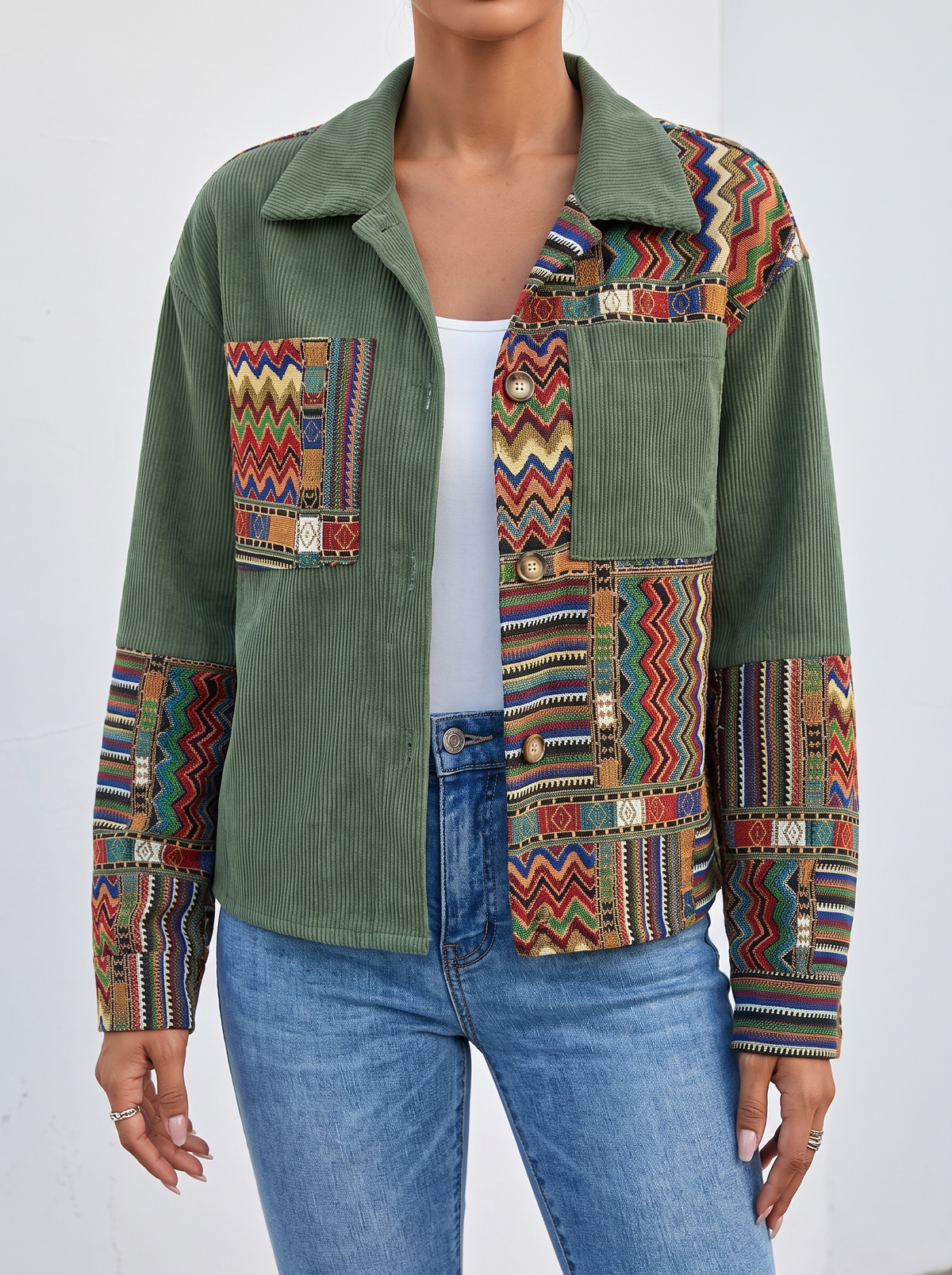 Orlaith | Patchwork Corduroy Jacket
