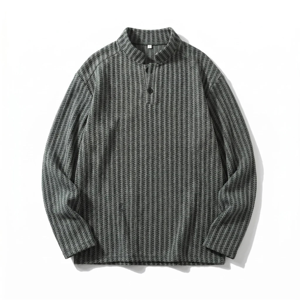 Porter | Textured Stand Collar Pullover