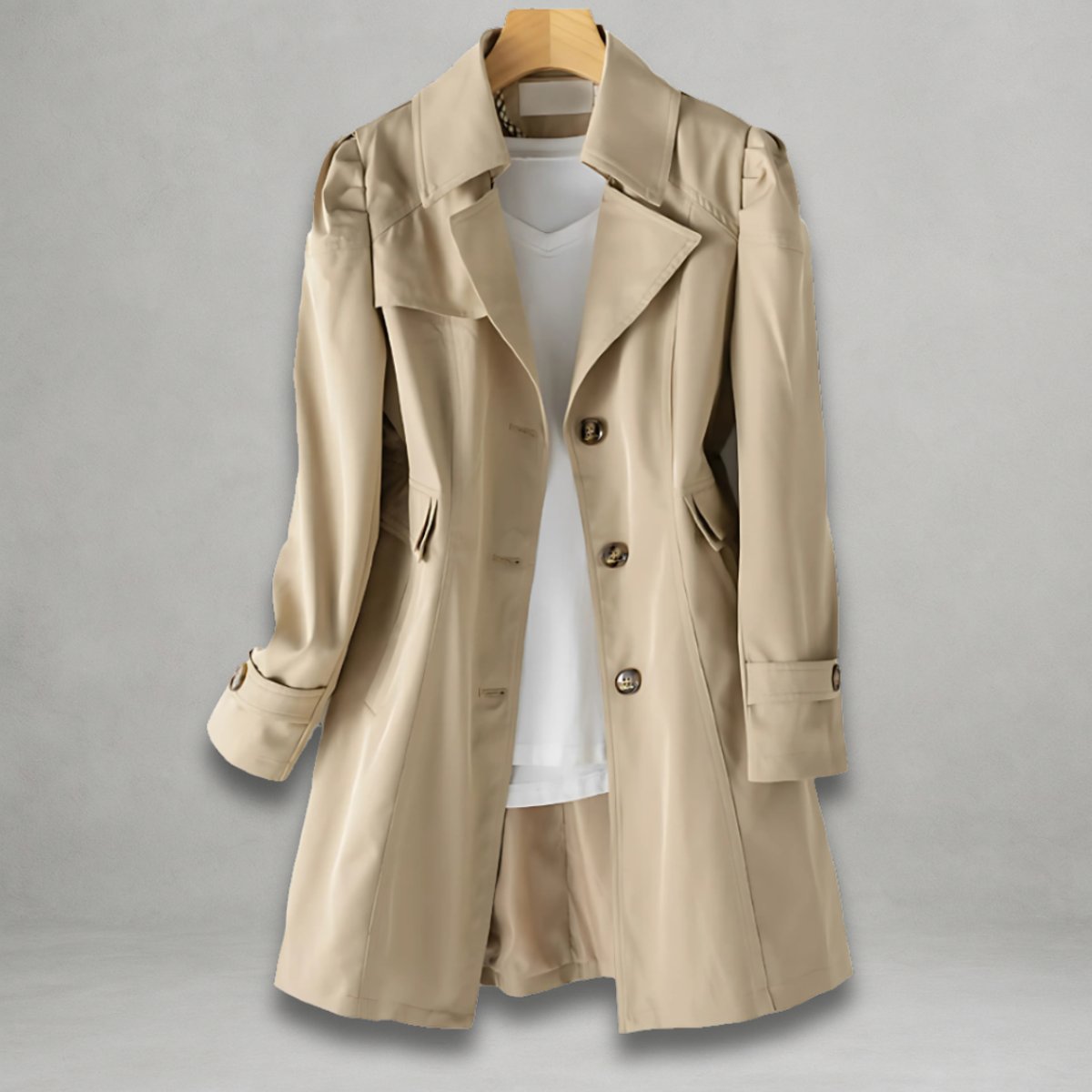 Isabelle | Tailored Single Breasted Trench Coat