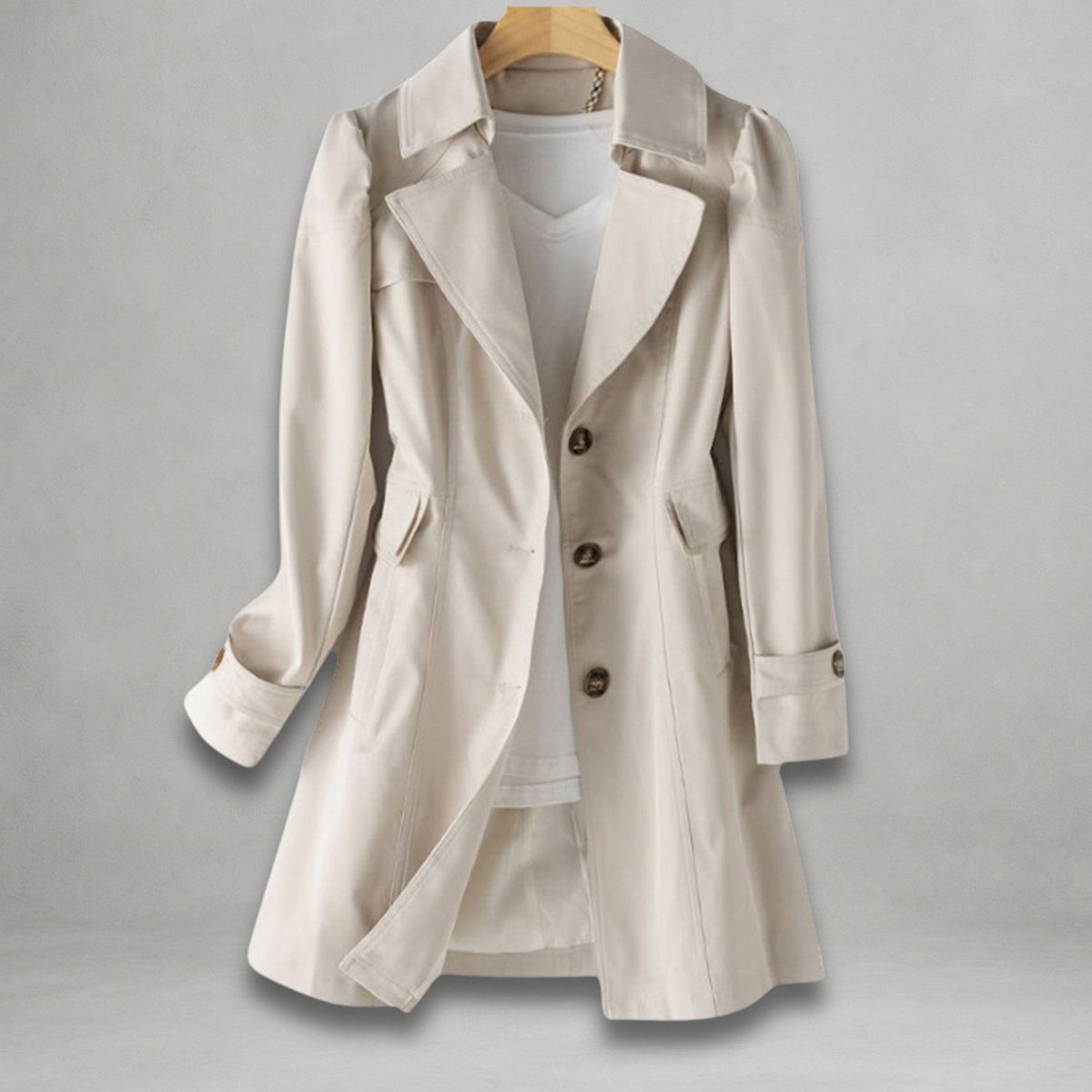 Isabelle | Tailored Single Breasted Trench Coat