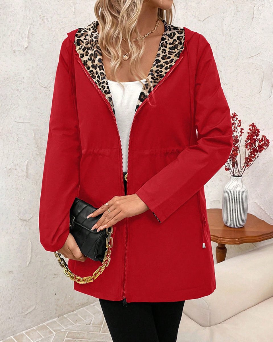 Hattie | Reversible Hooded Zip Up Jacket