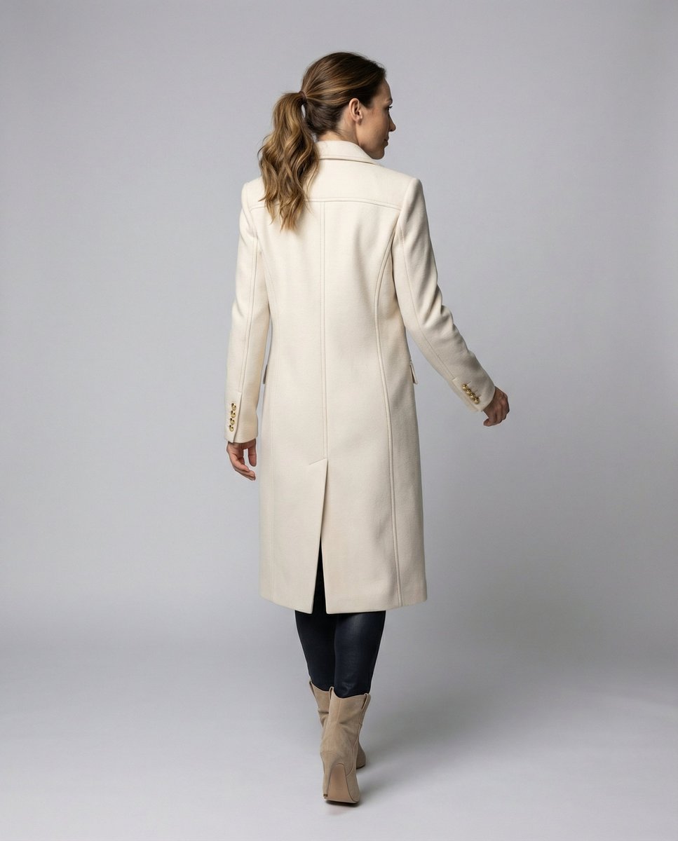 Evangeline | Tailored Double Breasted Longline Coat