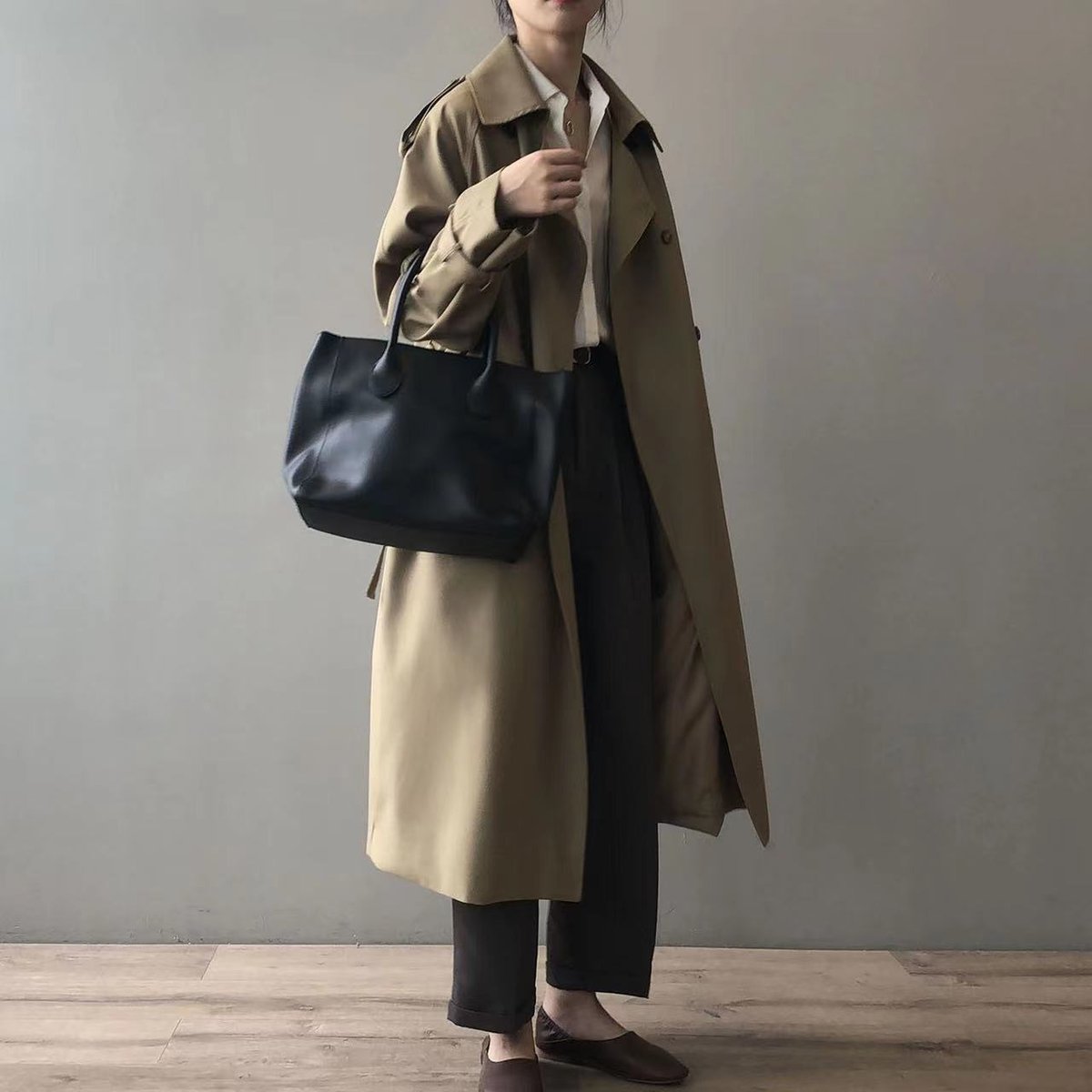 Cecilia | Double Breasted Belted Long Trench Coat