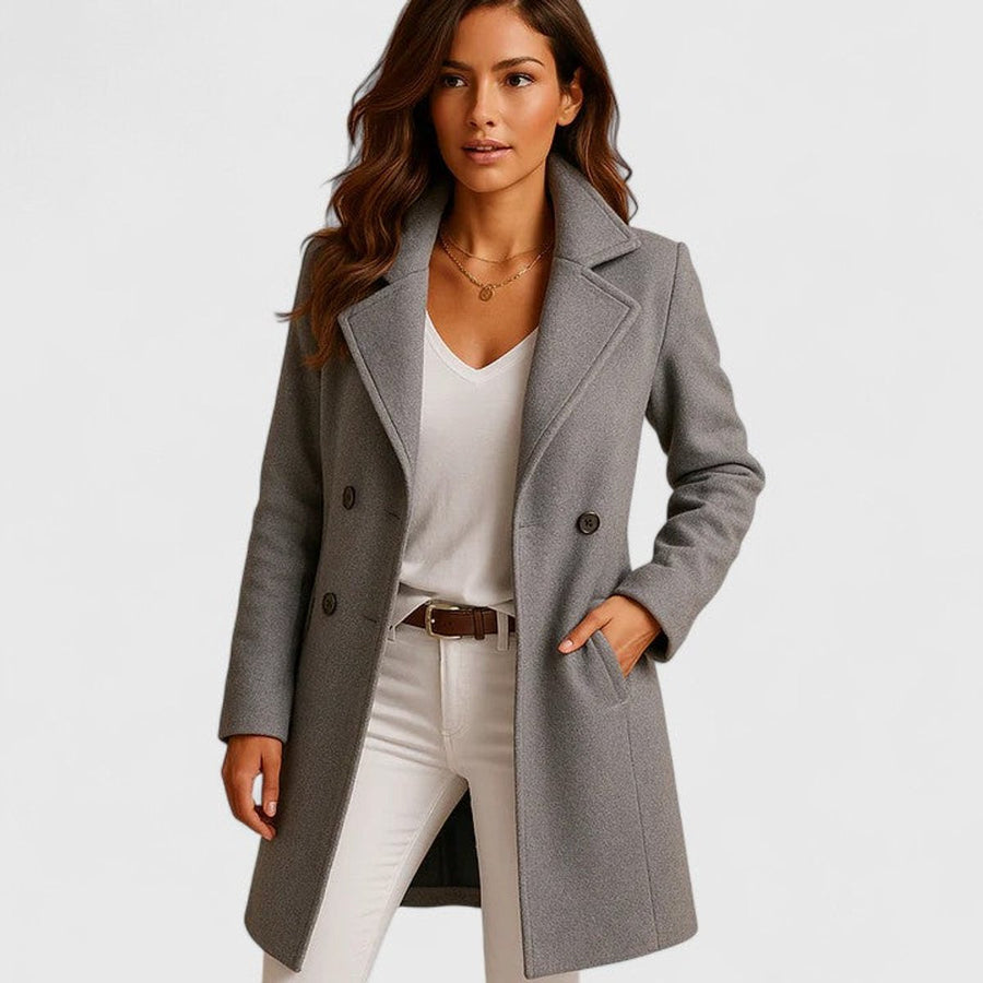 Barbara | Tailored Notch Lapel Longline Coat