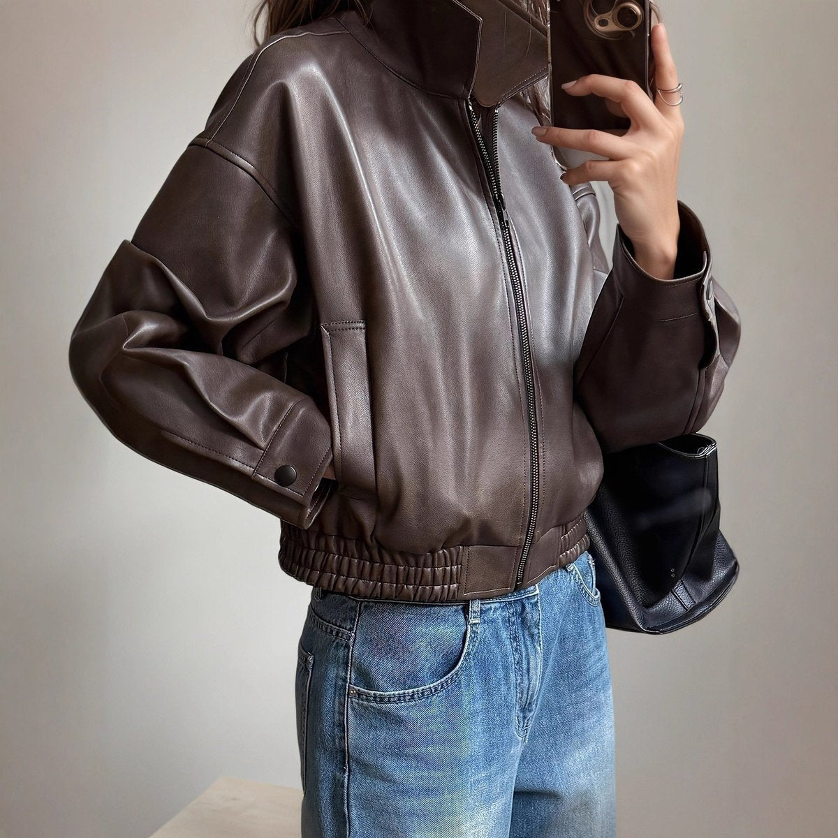 Giselle | Relaxed Zip Up Bomber Jacket