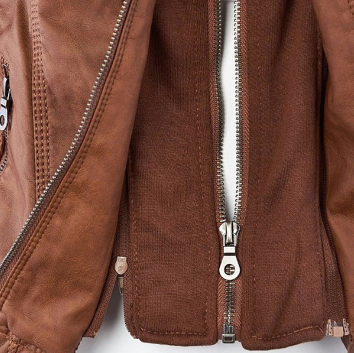 Diana | Hooded Zip Up Moto Jacket