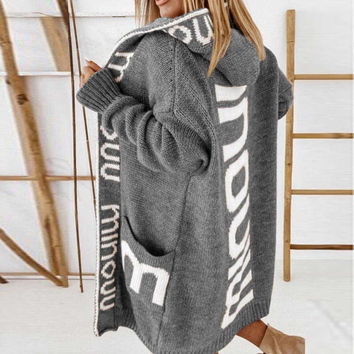Josie | Cozy Hooded Open Front Cardigan