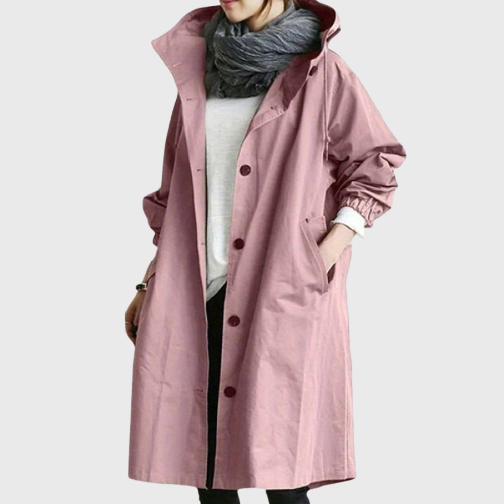 Nerissa | Hooded Relaxed Fit Long Coat