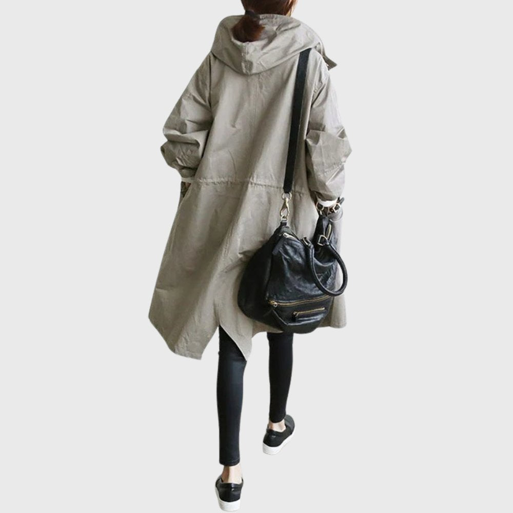 Nerissa | Hooded Relaxed Fit Long Coat