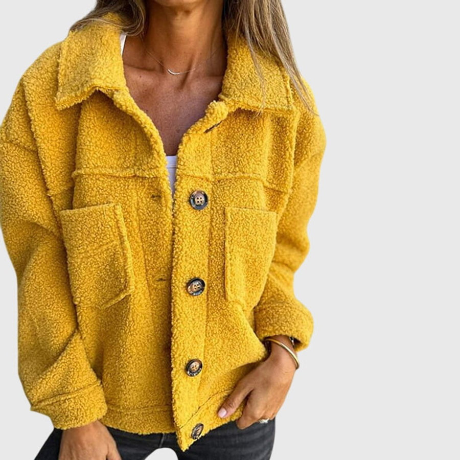Diane | Cozy Button Front Jacket