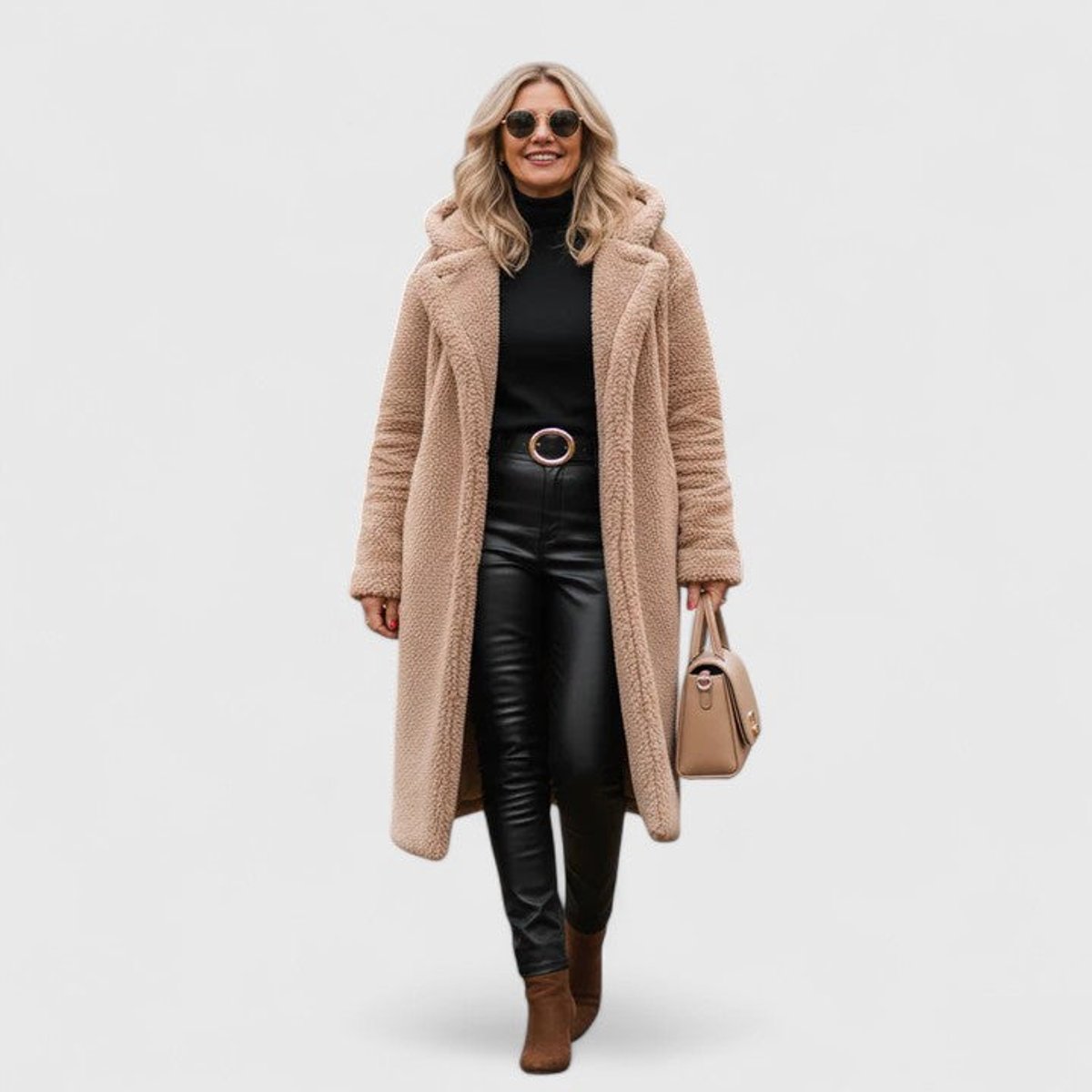 Della | Cozy Longline Hooded Coat