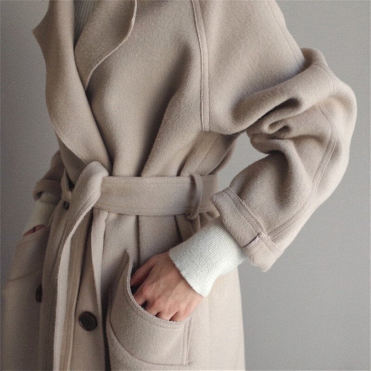 Elsie | Longline Double Breasted Coat
