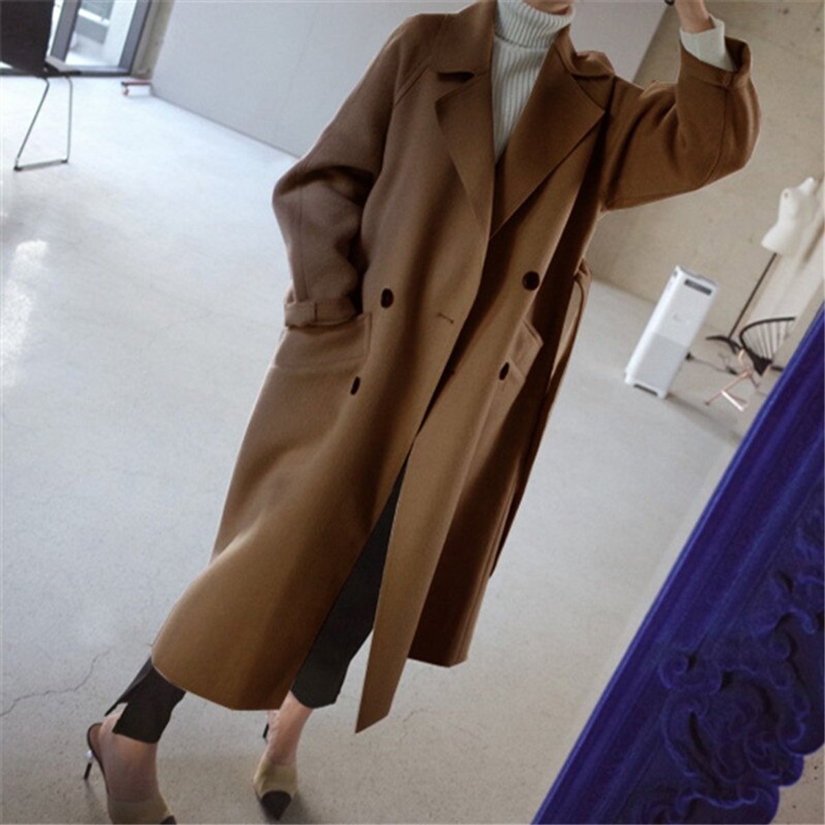 Elsie | Longline Double Breasted Coat