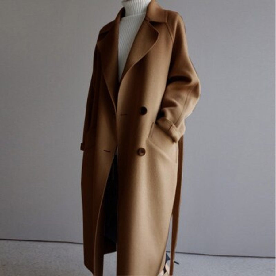 Elsie | Longline Double Breasted Coat