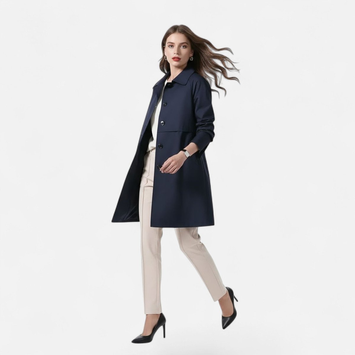 Caroline | Tailored Mid Length Coat