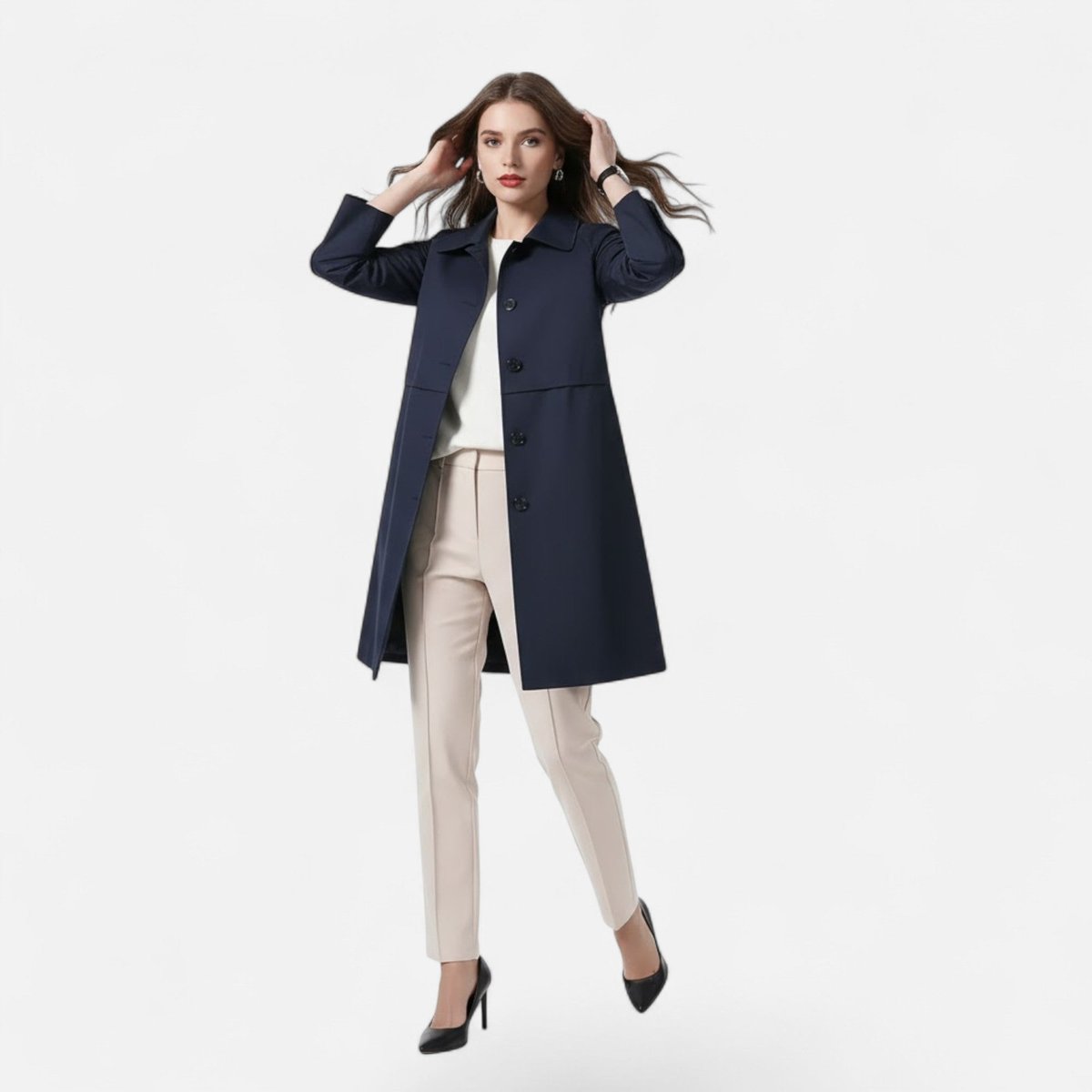 Caroline | Tailored Mid Length Coat