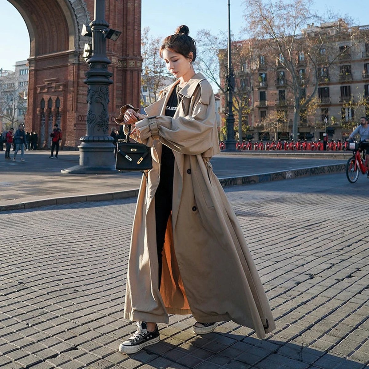 Dorothy | Oversized Double Breasted Long Trench Coat