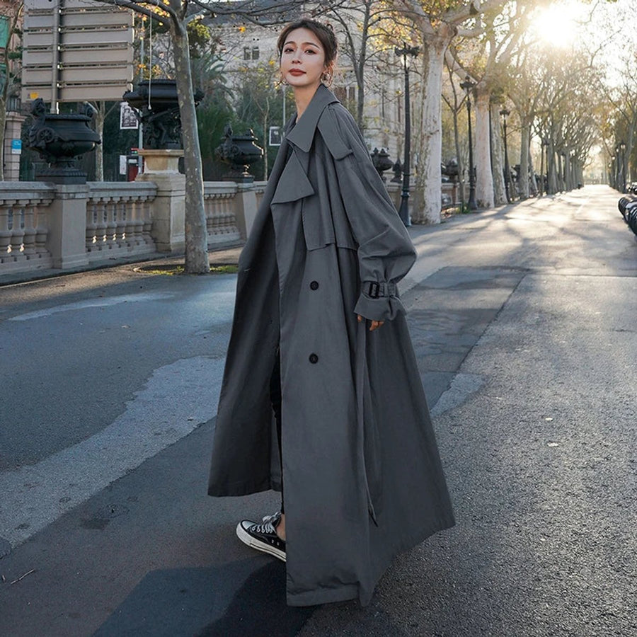 Dorothy | Oversized Double Breasted Long Trench Coat