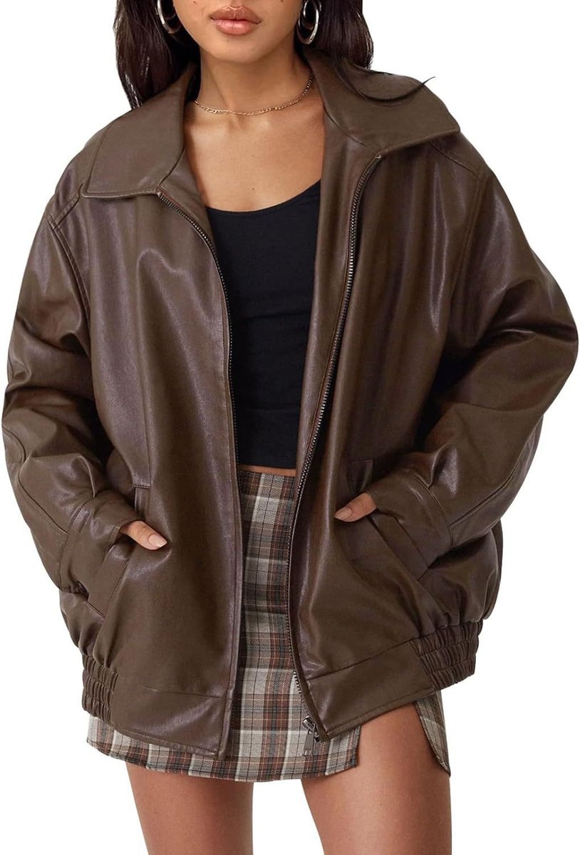 Clara | Relaxed Zip Up Bomber Jacket