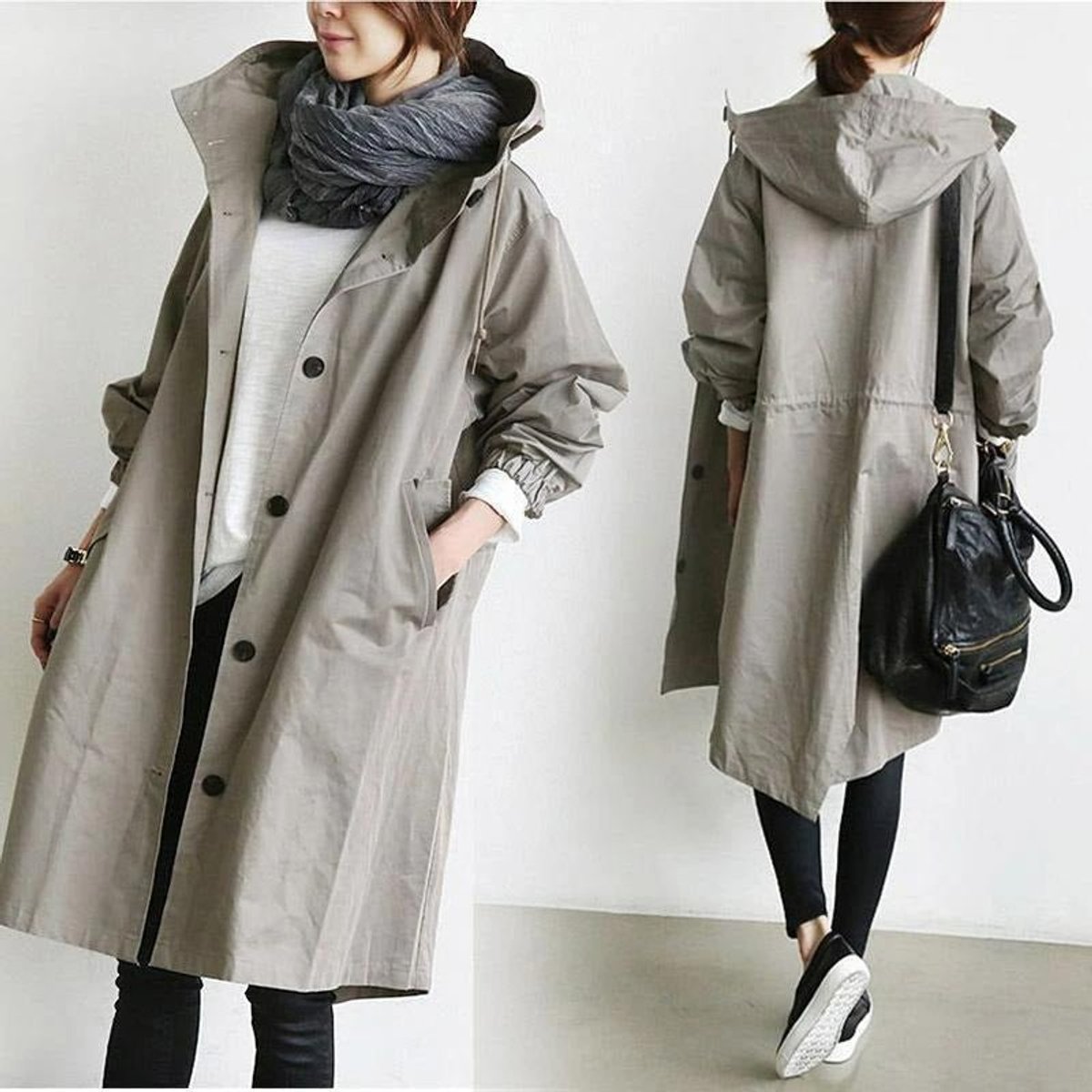 Margery | Relaxed Hooded Longline Coat