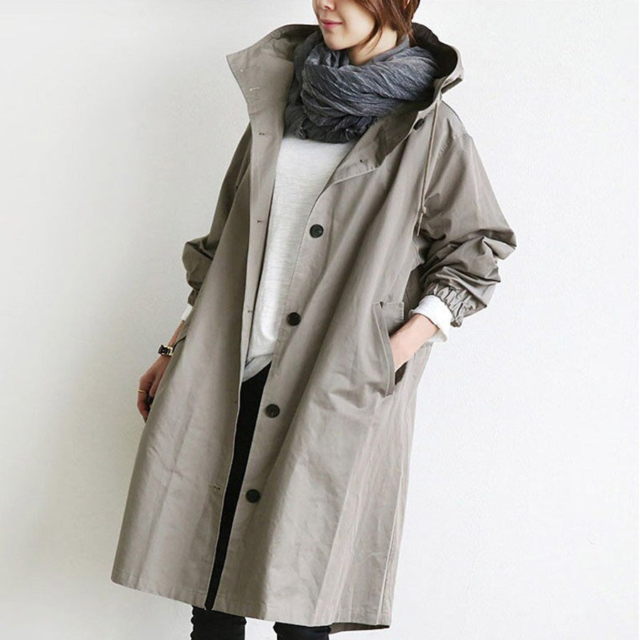 Margery | Relaxed Hooded Longline Coat