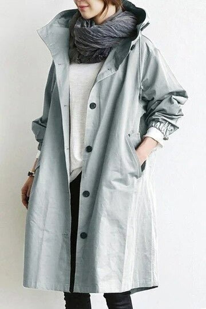 Margery | Relaxed Hooded Longline Coat