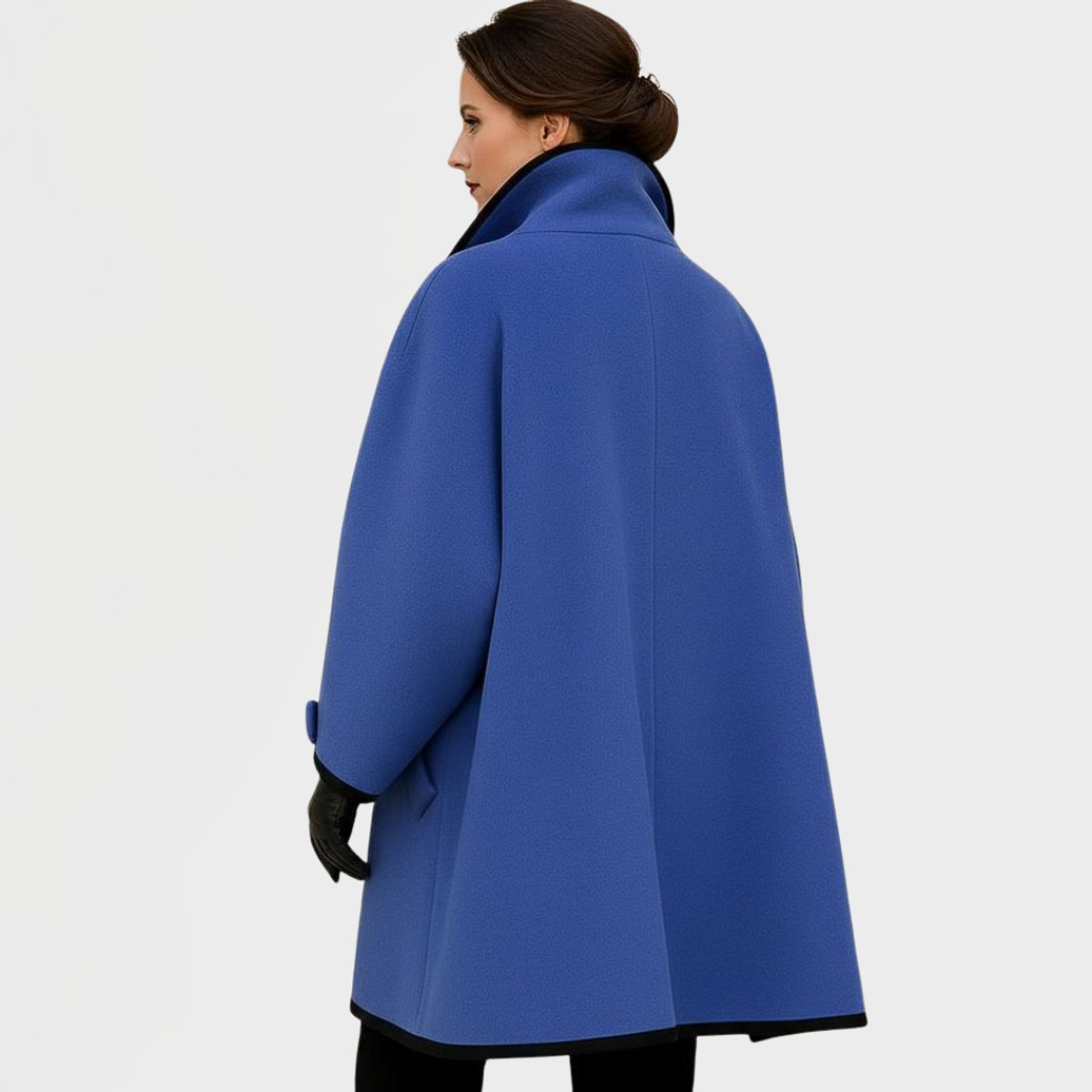 Georgiana | Oversized Contrast Trim Coat