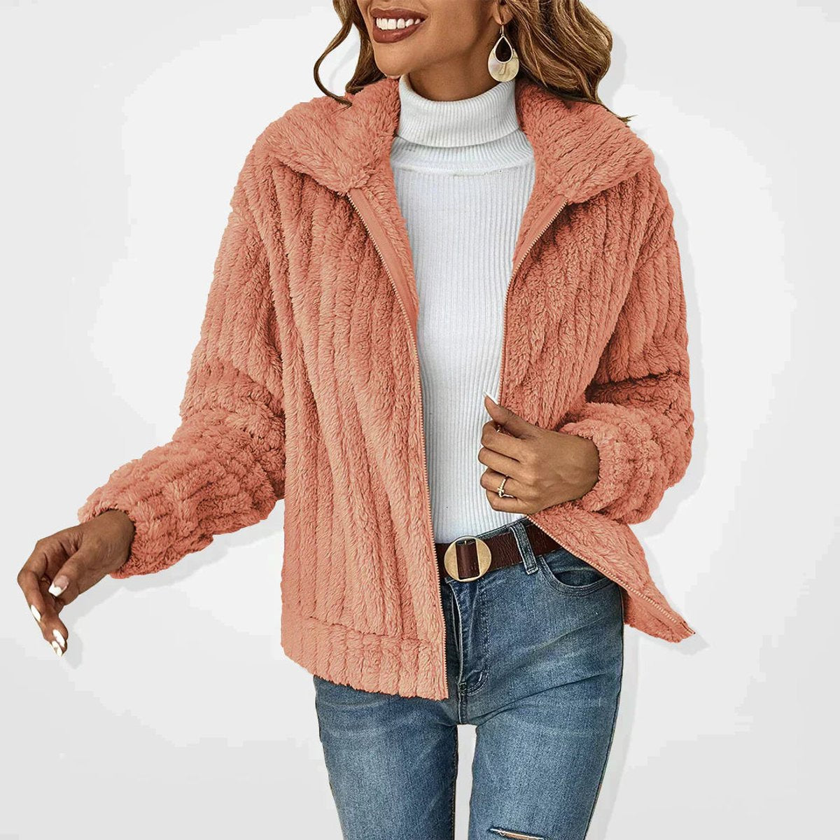 Ellen | Cozy Zip Up Jacket