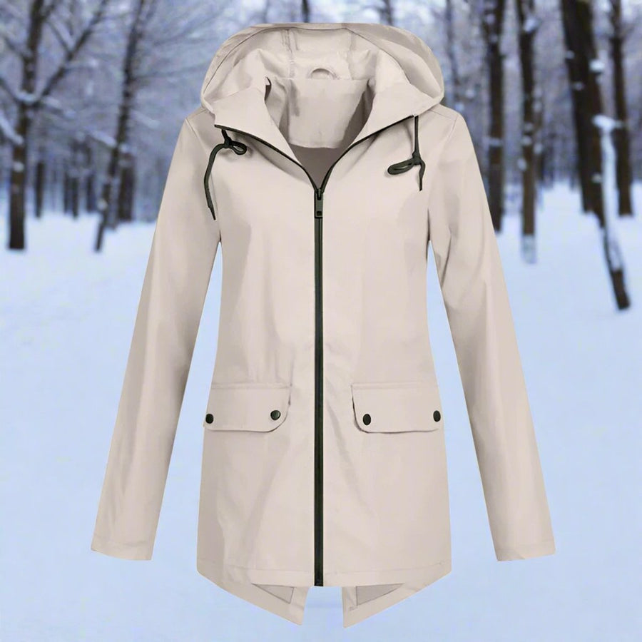 Cerys | Hooded Longline Rain Jacket