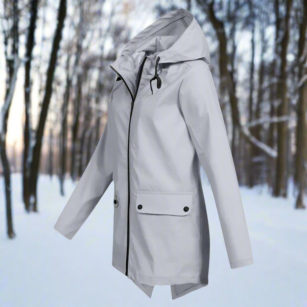 Cerys | Hooded Longline Rain Jacket