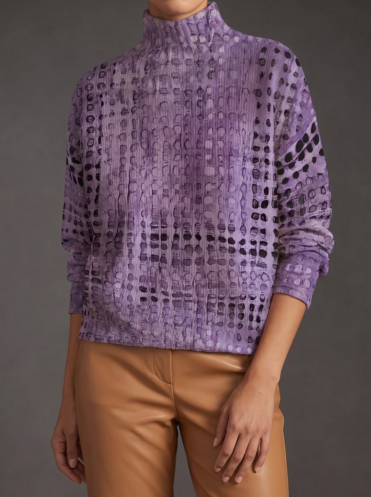 Veronica | Sculpted Mock Neck Turtleneck
